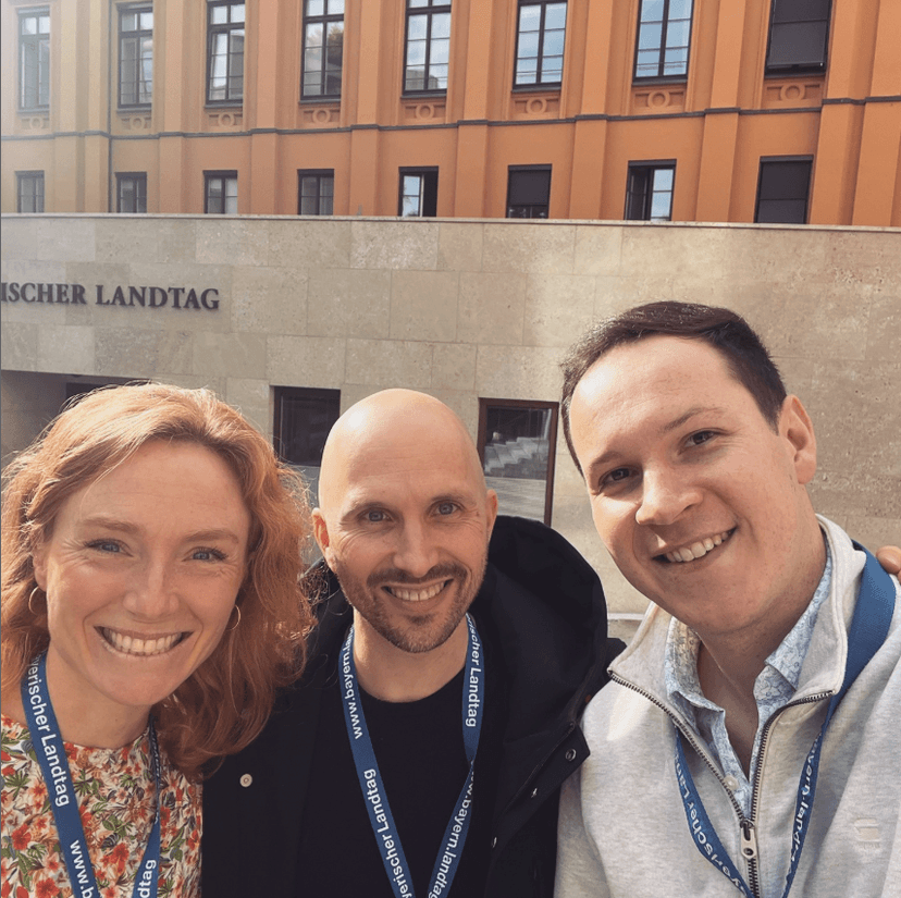 Ein Teil unseres rudel-Teams: Almut Eckhof, Fabian Kreipl, Christian Schuller